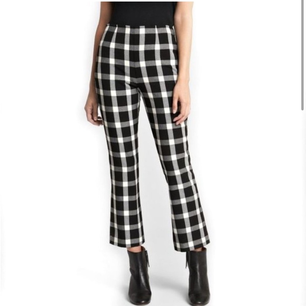 Gap Plaid flare crop